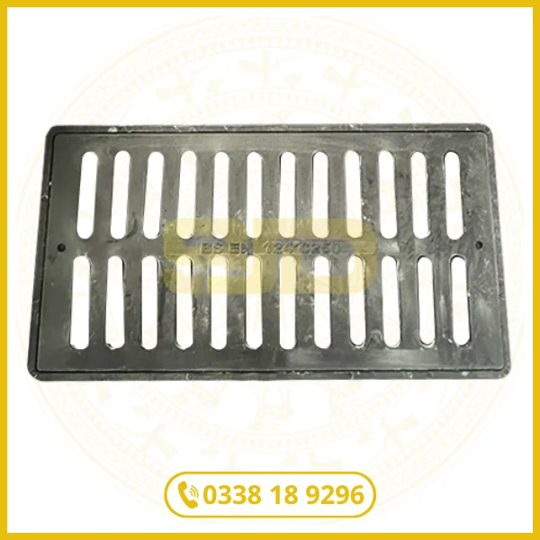 Bộ Khung Song Chắn Rác Composite 960x530mm Nắp 860x430mm